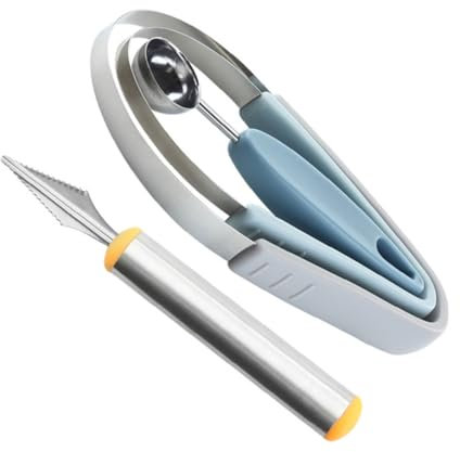 COLLBATH Cuchara Para Frutas Acanalador Cucharas Para Cavar Acero Inoxidable Diseño Fácil De Limpiar