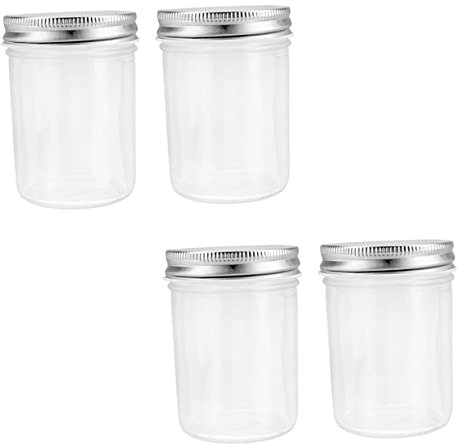 ULTECHNOVO 4pièces Bocaux Verre Hermétiques Pots à Miel Gelée Boîtes De Conservation Alimentaire Pour Kimchi Confiture Cas