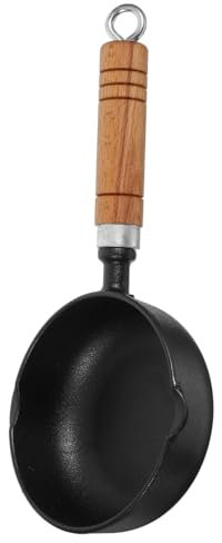 TOPPERFUN Mini Sartén Antiadherente De Hierro Fundido Sartén Pequeña Para Cocina Olla De Hierro Para Calentar Mantequilla Cacerola Pequeña