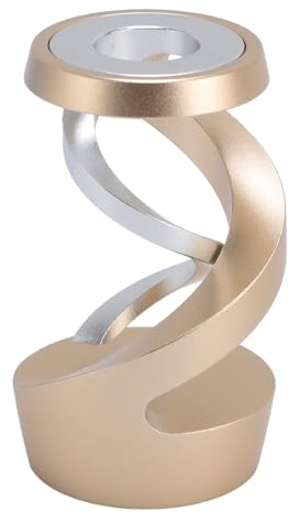 Gyroscope en Métal de Bureau, Gyroscope Spirale Jouet en Aluminium en Alliage Décoratif Multi-Fonctionnel pour l'étude (Dragon en Or et en Argent)