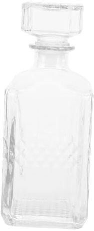 VERDANVERSE Decantador de Vino Vidrio Transparente con Tapa Aireador y Difusor para Whisky Vodka Brandy y Ron Jarra de Vino Práctica y Fácil de Limpiar