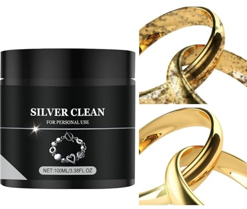 Gupcaqosjw Jewel Clean Silver Clean Bain Nettoyant Pour Les Bijoux En Argent 100ml Nettoyage Et Entretien Efficace Des Bijoux En Argent Ou Métal Argenté Pour Redonner De L'éclat À Vos Bijou-x