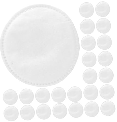 COLLBATH Runde Kosmetikpads in Weiß 100 Stück aus Vliesstoff Praktische Make Up Entferner Pads zum Abschminken und Reisen Weiche Gesichtspolster für Empfindliche Haut