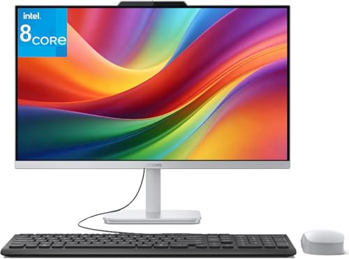 Lenovo 24 23.8 All-in-One Desktop Computer per Casa e Ufficio, Processore Intel 8-Core i3-N305, 32GB RAM, 1TB PCIe SSD, FHD, WiFi 6, Bluetooth 5.2, HDMI, RJ-45, Windows 11 Home