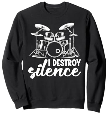 Cymbales pour Batterie – Set Complet Musique Sweatshirt