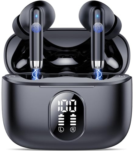 QXQ S26 Ecouteurs Bluetooth 5.4 sans Fil, ENC Antibruit Casque Bluetooth