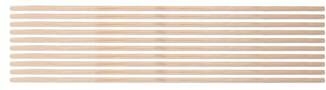 Hyuduo Naturträ Dymlingar Dymlingar Stavar Träpinnar 5 Storlekar Vit Björk Diameter 30 Cm Längd med Slät Sektion för Hantverk Gör-det-själv-modellbyggnad Sandbordsscen Dekoration (4MM*30CM)