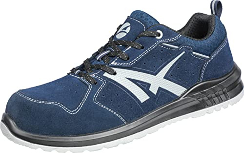 Albatros Twister DY Navy Low arbetssko säkerhetssko S1P ESD SRC glasfiberlock halkfri metallfri unisex, marinblå, 47 EU