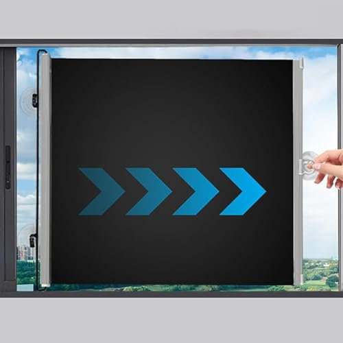 Verdunklungsrollo ohne Bohren,Personifizieren Verdunklungsrollo Mit Saugnäpfen,Thermorollo für Sichtschutz und Sonnenschutz, Verdunkelung Rollos für Fenster