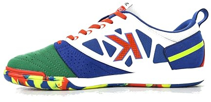 KELME Scarpe da calcio Pro Futsal - Indoor Sala Soccer Shoe Unisex Adulto - Futsal Sneaker Uomo e Donna Sala Tacchetti, Verde/giallo., 42 EU