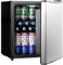 Subcold Cave50 LED Stainless Steel Door Beer Fridge for Wine & Drinks | Mini Chiller with Can Dispenser | Quiet Small Frost-Free Larder | 44 Cans