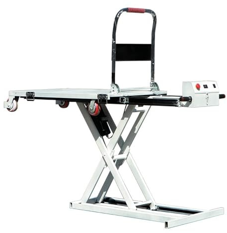 Carrello elevatore idraulico elettrico, elevatore elettrico pieghevole con capacità di forbice per il carico e il trasporto di merci su camion e magazzini, 48V 551lbs(120)
