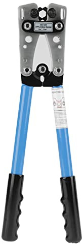 HX 50B Pinza crimpatrice professionale per terminali pesanti, in rame, alluminio, filo esagonale per cavi elettrici e progetti fai da te, blu 6,50 mm²