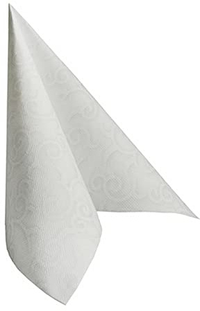 50 Servietten ROYAL Collection 1/4-Falz 40 cm x 40 cm weiß Casali Hochzeit Geburtstag Verlobung Weihnachten, Weiss