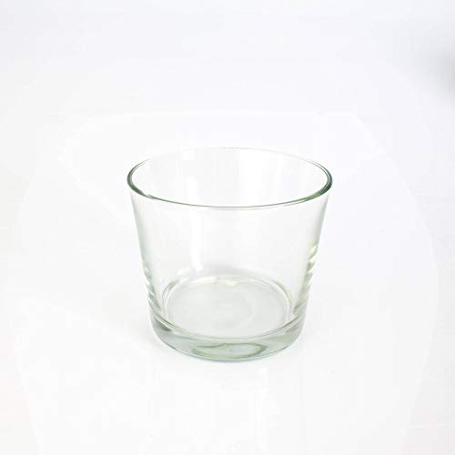 INNA-Glas Flower pot/storm lantern ALENA, clear, 4.9/12.5cm, Ø 5.7/14.5cm | candle holder/orchid pot