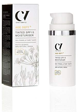 Green People Age Defy+ Hidratante DD Tinte SPF15 Medio - Crema de Día Correctora de Color y Antienvejecimiento - Sin Alcohol - Vegana, 30ml