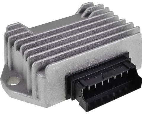 Spannungsregler/Gleichrichter 12V 8 Pins, kompatibel mit Piaggio TPH 50 | Regler für Batterie und Licht; kompatibel mit Gilera Typhoon 50 DT 93–97 TEC1T, Vespa LX 50 2T ZAPC381, Runner 50 SP ZAPC461