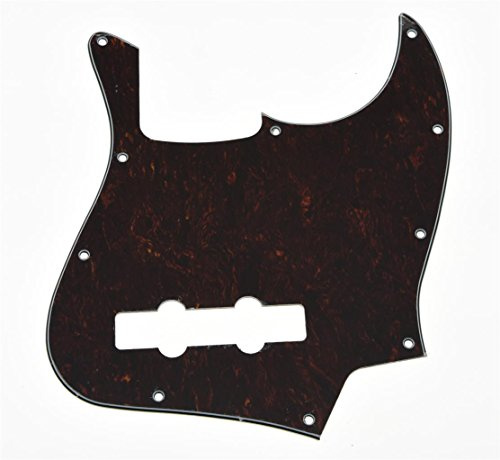 KAISH Schlagbrett für 4 Saiten, J Bass-Stil, Schlagbrett für USA/Mexiko, Jazz, J Bass, Rot/Schwarz