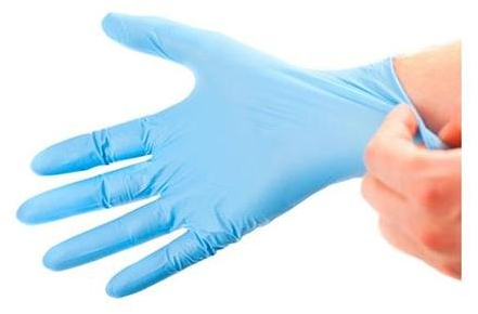 Vinyl Gloves Powder Free Small Blue Pack 100 138257
