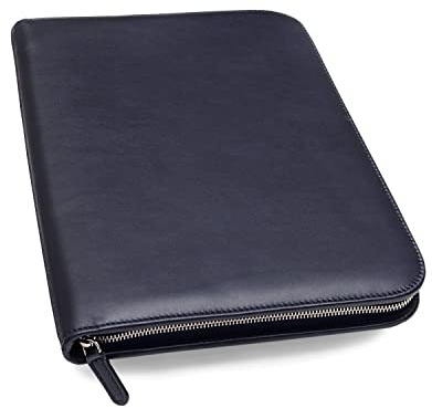 Maruse Cartella Porta Documenti in Pelle Fatto a Mano in Italia - Elegante Cartellina Portadocumenti A4 con Zip, Organizer Documenti e Porta Tablet/Laptop per Uomo o Donna