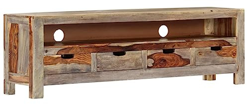 vidaXL TV-Schrank 130x30x40 cm Massivholz Akazie