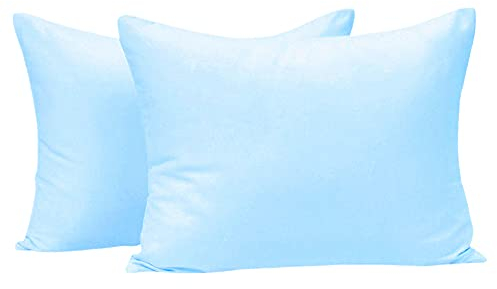 Baby Pillowcase - Plain Pillow Cases, Toddler Pillows 100% Cotton Pillowcases - 2 Pack Baby Pillow Cover for Boys & Girls Bedding, Kids Travel Pillowslip 40 x 60cm, Infant Pillowcase - Crib Bed