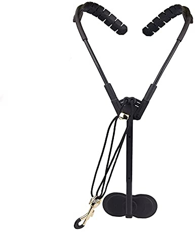 Facfortunam Tracolla Sassofono, Tracolla Clarinetto, Spalla e Collo Regolabili Cinghia Sax per Sassofono Contralto, Tenore, Soprano, Baritono
