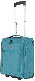 Travelite Handgepäck Koffer leicht, mit Liquids Bag, 2 Rollen, Cabin Underseater, Weichgepäck Trolley klein, 43cm, 28 Liter