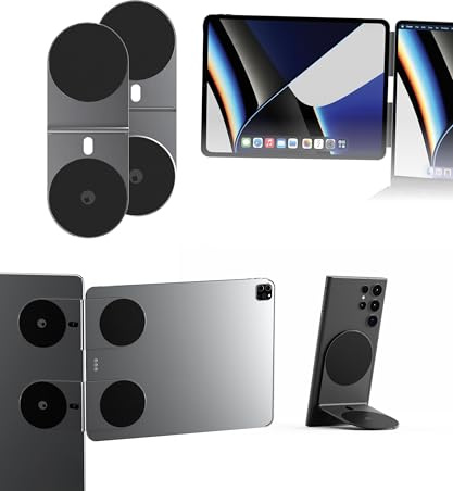 Rolling Square Edge Pro Tablet Kit – Magnetische Tablet- Smartworking- und Produktivitätszubehör, MagSafe-kompatibel, Kompatibel mit allen Tablets und Handys, Eisgrau