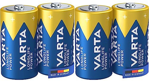 VARTA Longlife Power C Baby LR14 Alkaline Batteries (4-pack) - Made in Germany - ideal for toys, torches, CD players and other battery-powered devices
