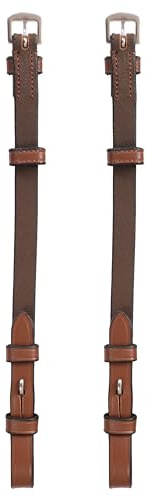 ExionPro Zaumzeug Backenstücke mit Hakenbefestigung (16 mm) – Eichenbraun, Over, Ersatzbackenstück
