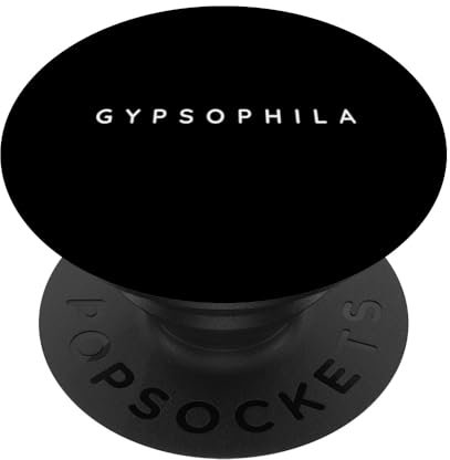 Fleur de gypsophile, fleurs d'hellébore, police minimaliste PopSockets PopGrip Interchangeable