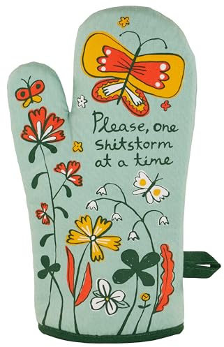 Blue Q Oven Mitts - Cute Kitchen Accessories & Kitchen Gifts - One Storm | Cute Oven Mitts with unique artwork, Super-Insulatted Quilting, Easy care maintenance, Kitchen gifts for women and home cooks