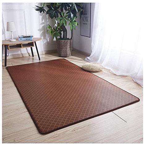 Bambus-Teppich für Sommer, Wohnzimmer und Kinderzimmer, 140 x 200 cm, Spleiß-Design, faltbare Klettermatte, 6 Farboptionen