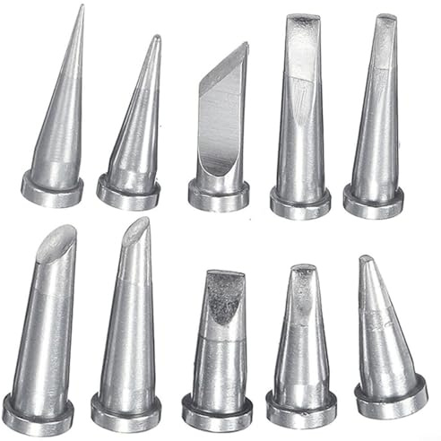 Schweißlötspitzen für Weller für LT Ersatz Lötspitzen für Weller WSD81 WD1000 WSP80 WP80 für LT 10-teiliges Lötkolbenspitzen-Set