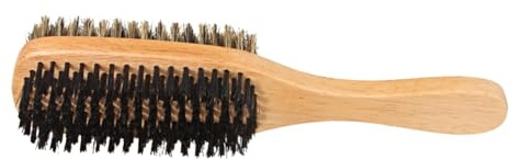 EPIGEIST Vintage Doppelseitige Bartbürste in Großer Ausführung aus Nylon und Borsten für Herren Bartpflege Salon und Zuhause mit Haaröl
