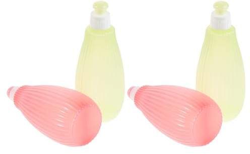MUELODSIC 4 Stück 4 Stück-pack Babywaschflasche 350 Ml aus Pp Tragbares Po Reinigungsspray für Neugeborene Sanfte Babypflege Unterwegs Wiederverwendbare Hygiene Flasche