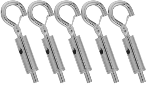 Gadpiparty 5 Ganci per Cornice per Foto in Filo Metallico Regolabili, Ganci di Sospensione Sicuri in Acciaio per Quadri Pesanti, Accessori per Appendere Quadri Funi per Soggiorno e Ufficio