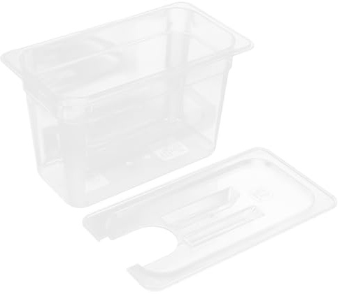GRADENEVE Récipient de Cuisson sous Vide 6 L pour Mijoteuse Basse Température Drainage Intégré, Bac de Cuisson Ménager Pratique, Compatible Thermoplongeur pour Préparation Culinaire