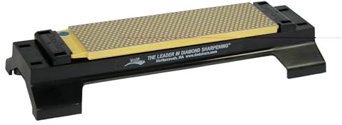 DMT Duosharp Bench Stone Coarse/Extra-Coarse with Base Knife Sharpener - Gold, 8-Inch