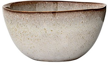 Bloomingville Müslischale Sandrine hellgrau D. 15cm H. 8cm 700ml rund Keramik