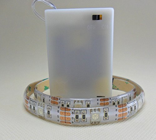Batterie LED Streifen Hintergrundbeleuchtung TV RGB Streifen 50cm 19in. betrieben LED Lichtleiste, Multi-Color 5050