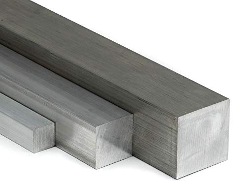 Aluminium Vierkant 50x50mm Länge = 1500mm (150cm) zum Drehen, Fräsen, Bohren, Sägen