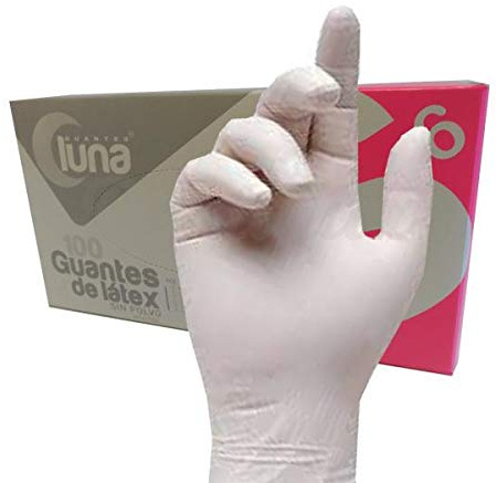 Guantes DE Latex Luna 100 Unidades