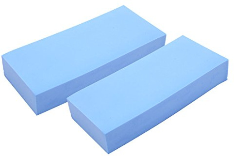 sourcing map 2Pcs Éponge PVA Bloc Mousse Absorption Eau Nettoyage Voiture | Doux, Durable, Réutilisable, Coupe Ajustable, Sans Produit Chimique