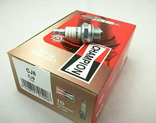 KIT 10 PEZZI SCATOLO CANDELA CANDELE CHAMPION CJ8 PER MINIMOTO MINI MOTO MOTOSEGA DECESPUGLIATORE