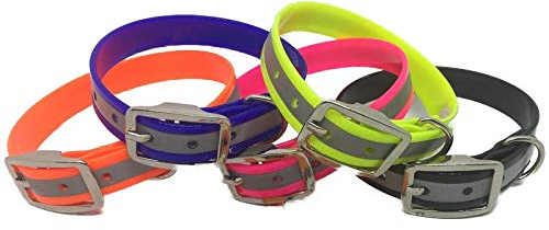 Biothane Reflective Halsband Halsung Warnhalsband Classic 19mm - 4Größen
