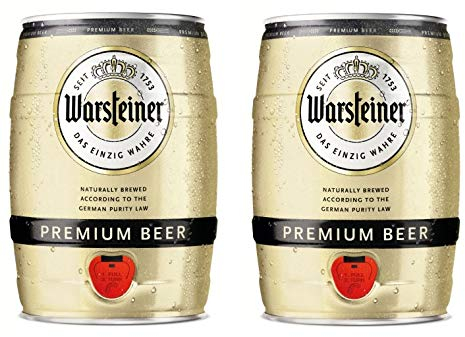 2 fusti da 5 Litri di birra WARSTEINER