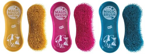 netproshop Pferde Bürsten Magic Brush Gegen Hartnäckigen Schmutz, Farbe:Petrol