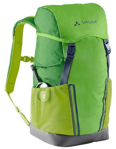 VAUDE Kinderrucksack Jungen & Mädchen Puck - komfortabler Wanderrucksack Kinder 14L, Wetterfester Schulrucksack mit Regenhülle & Lupe, viel Stauraum - apple | Komfortabler Wanderrucksack Kinder 10L – Wetterfester Schul- oder Kindergartenrucksack mit Regenhülle & Lupe – viel Stauraum